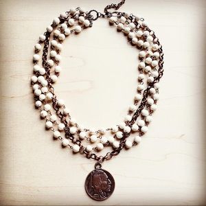 White Turquoise Necklace